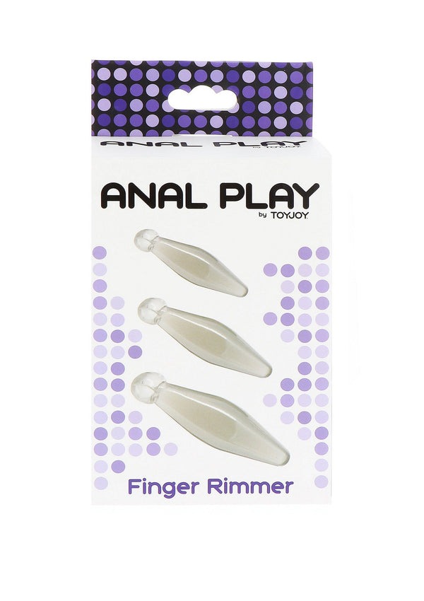 Набір анальних стимуляторів Toy Joy Anal Play Finger Rimmer Finger Rimmer прозорий, 3 шт.