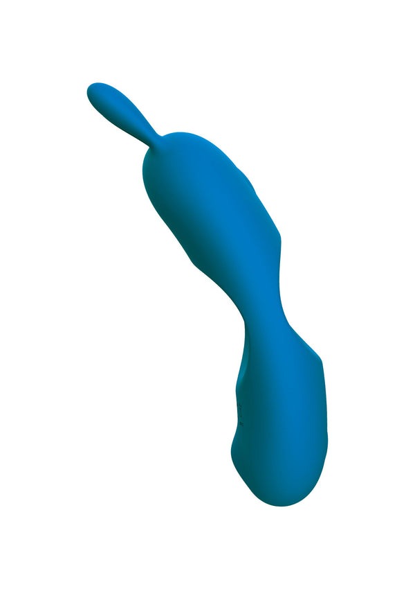 Перезаряжаемое парное кольцо для пениса Toy Joy Superhero Couples C-Ring синее