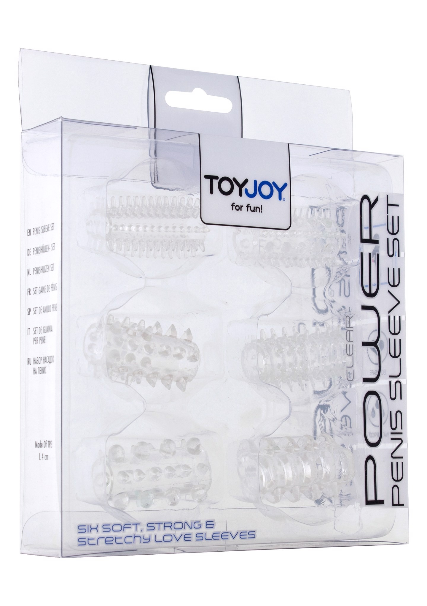 Набір насадок на пеніс ToyJoy Power Penis Sleeve Set, прозорий