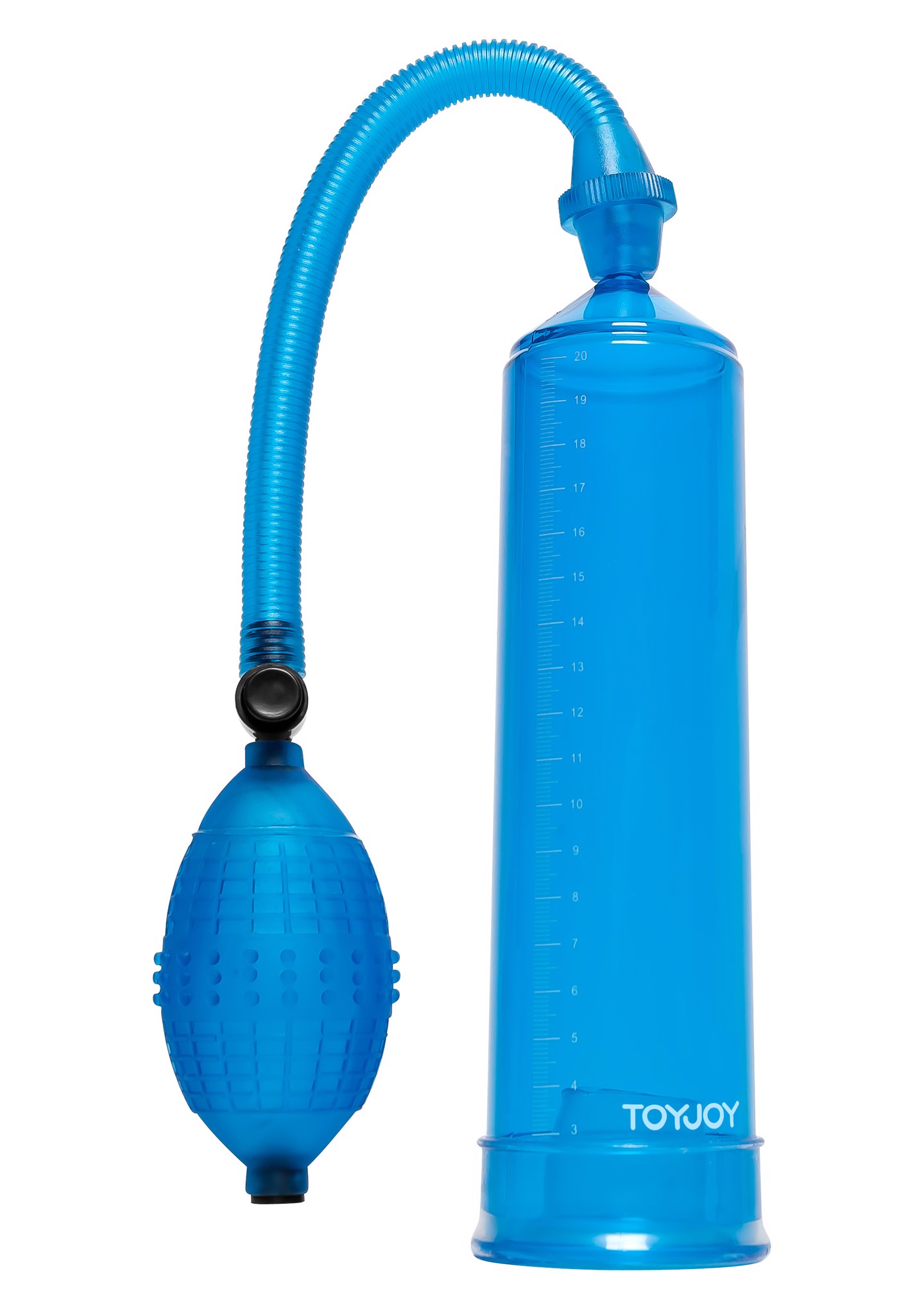 Вакуумная помпа для члена Toy Joy Power Pump механическая, синяя