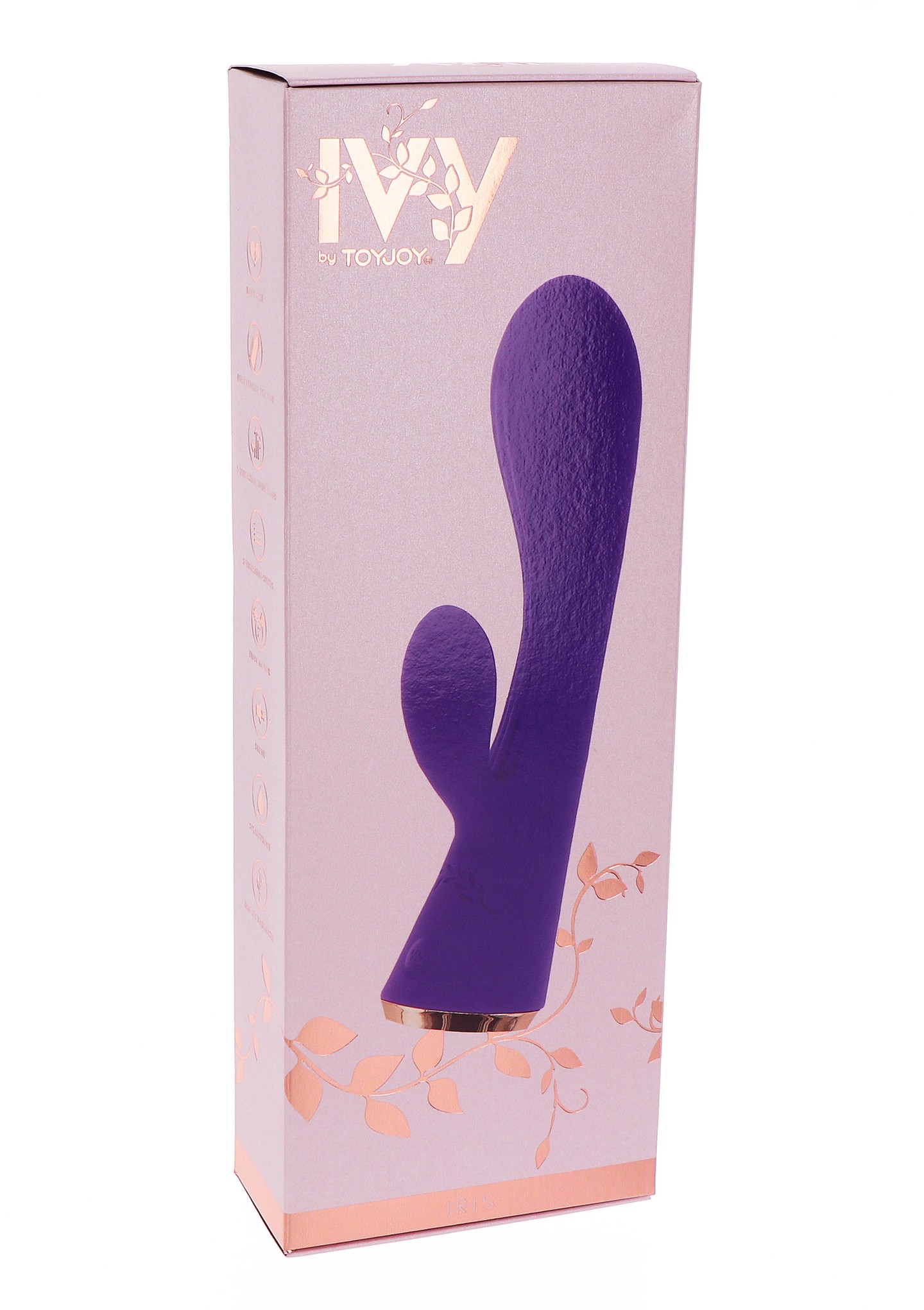 Вібратор із кліторальним відростком Toy Joy IVY фіолетовий