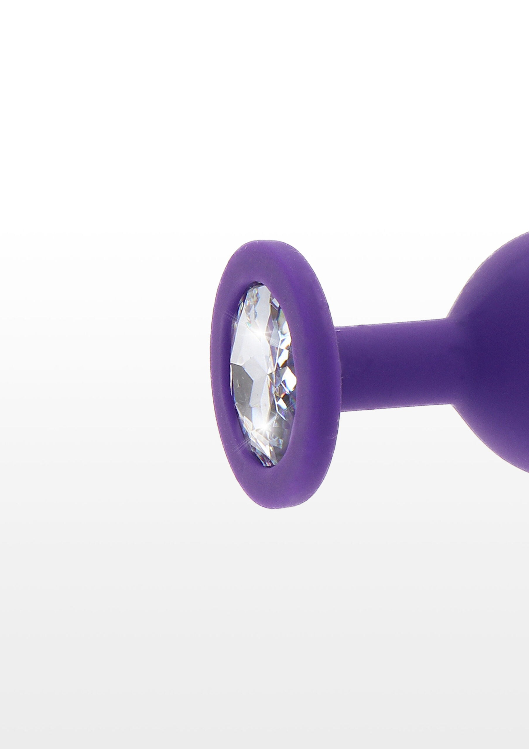 Анальна пробка з кристалом Toy Joy Diamond Booty Jewel, фіолетовий, Large