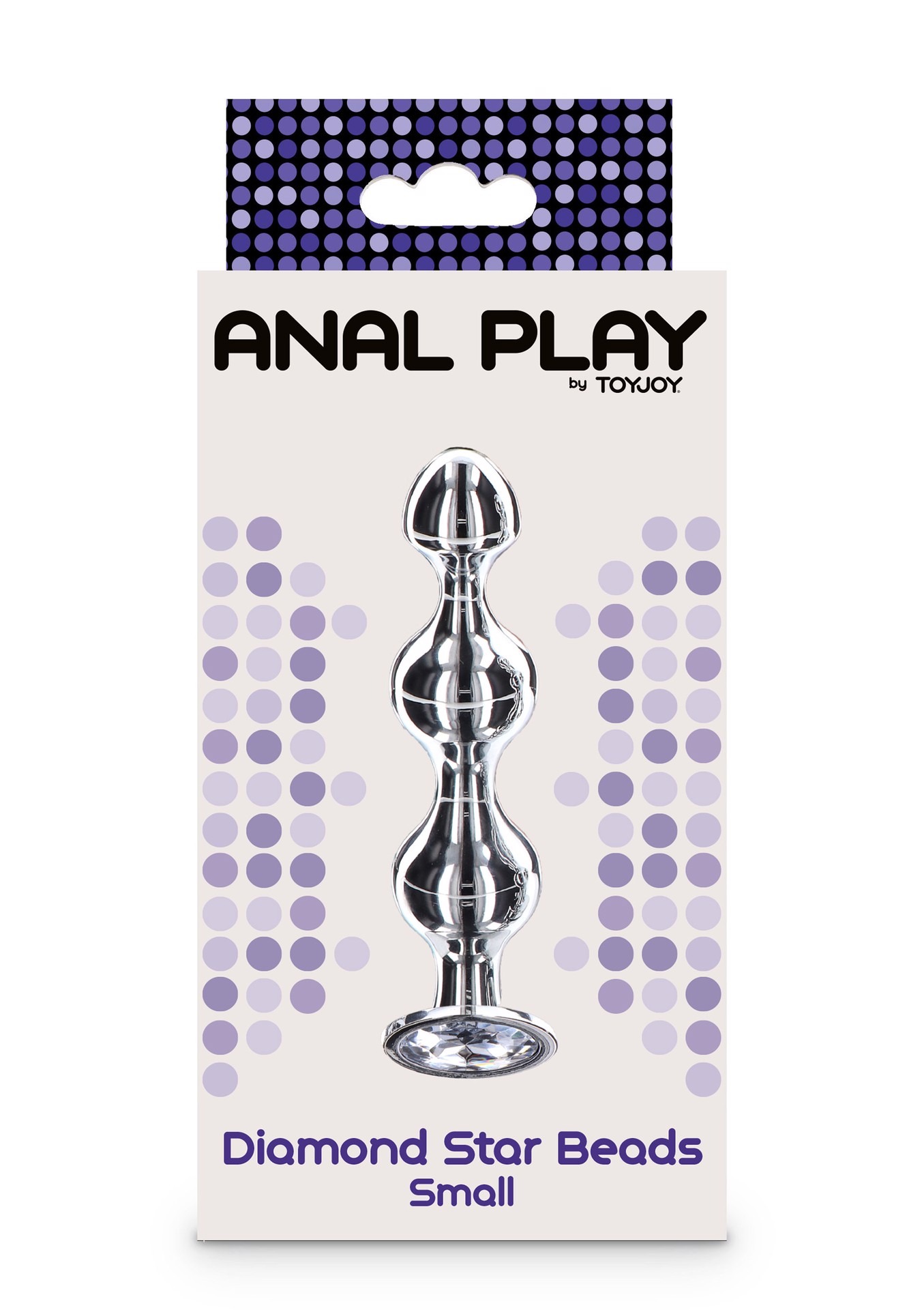 Анальна ялинка металева з каменем Toy Joy Anal Play Diamond Star Beads, Small