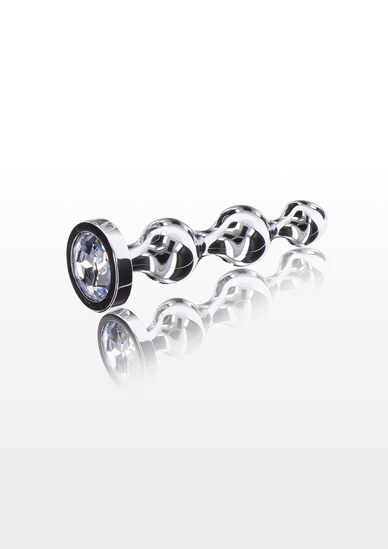 Анальна ялинка металева із кристалом Toy Joy Anal Play Diamond Star Beads, Medium