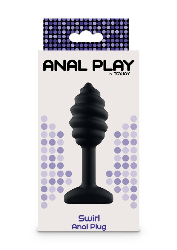 Анальна пробка спіралеподібна Toy Joy Anal Play Swirl чорна