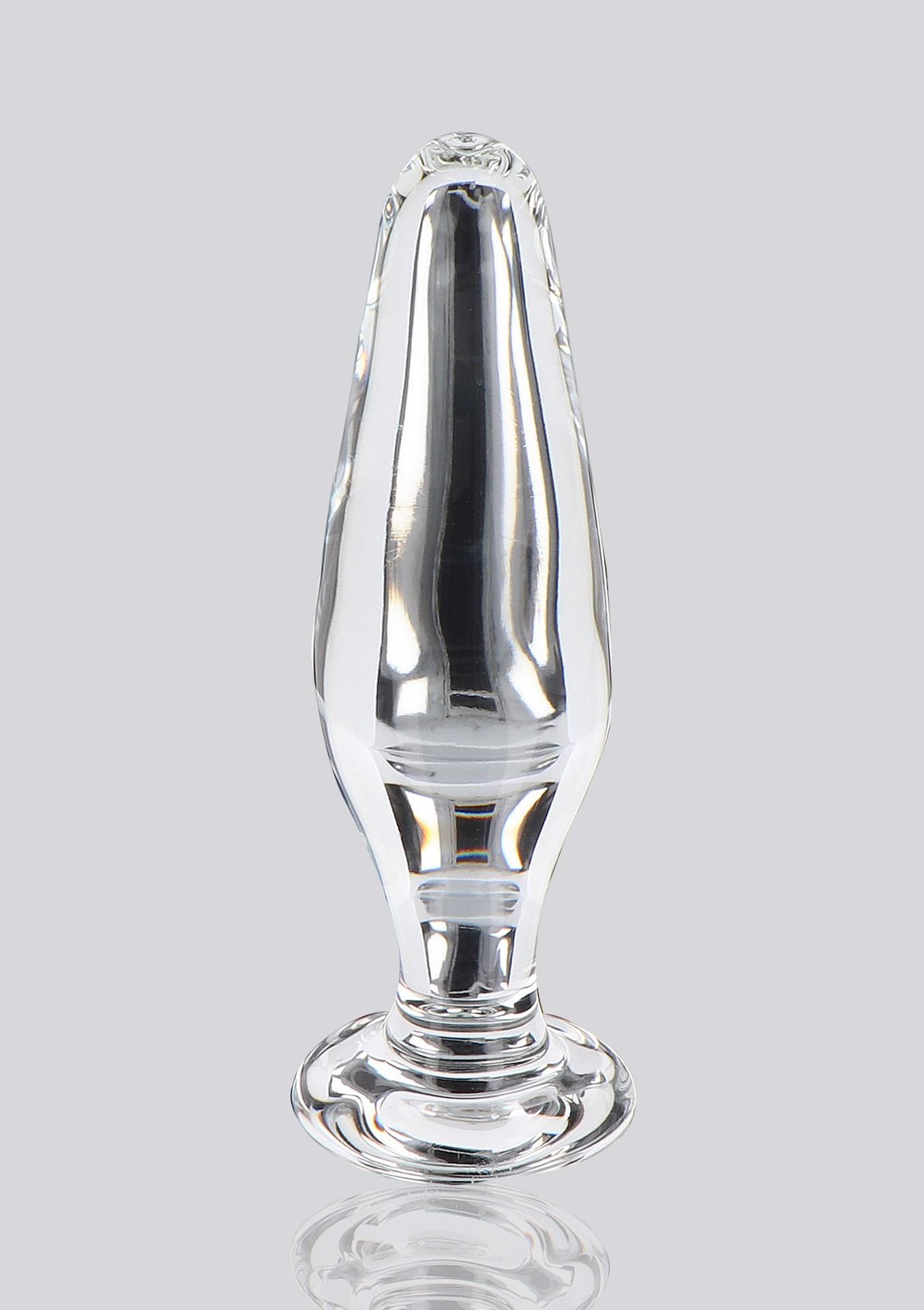 Пробка анальна зі скла ToyJoy Glass Worxx Star Sparkler прозора