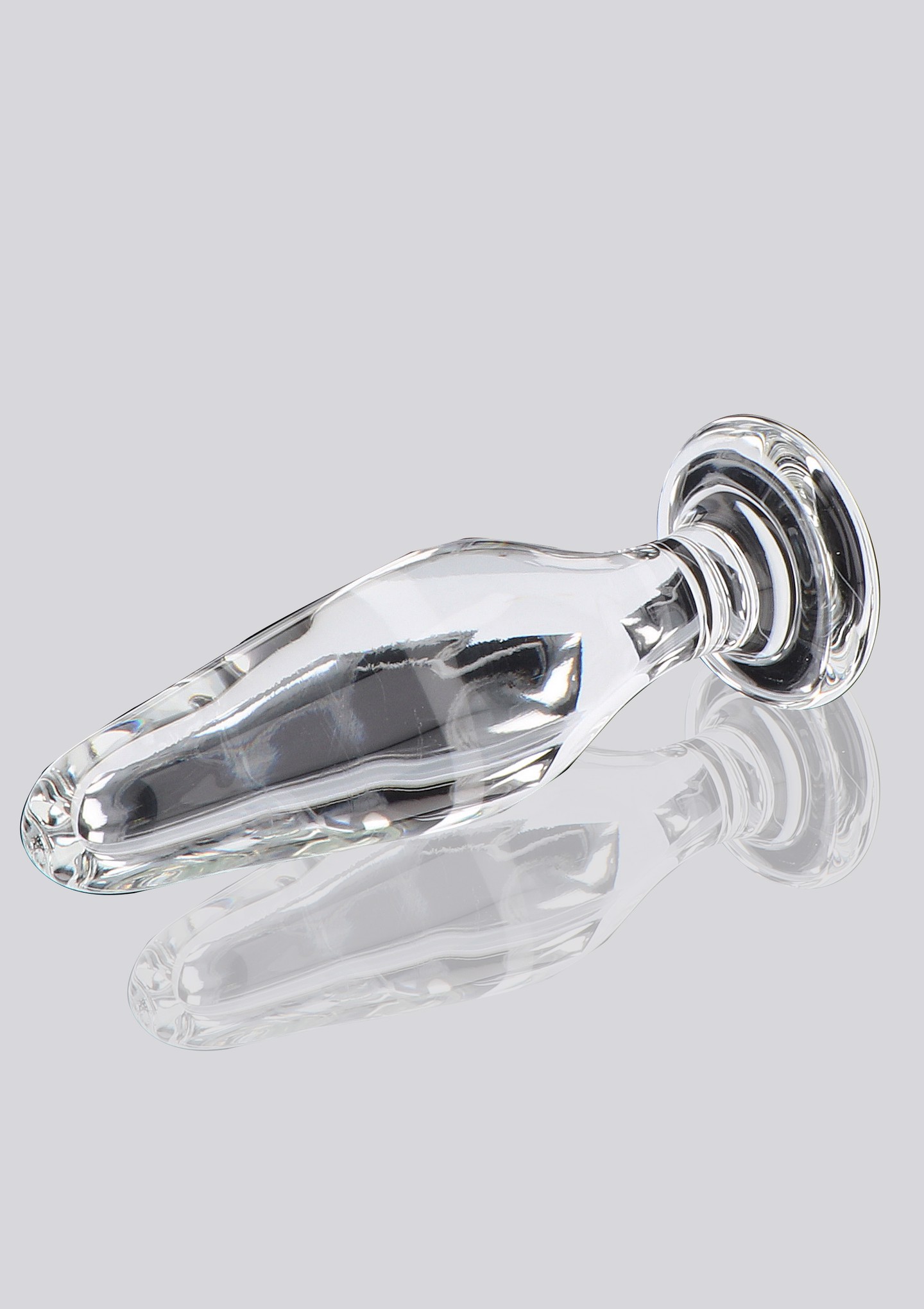 Пробка анальна зі скла ToyJoy Glass Worxx Star Sparkler прозора
