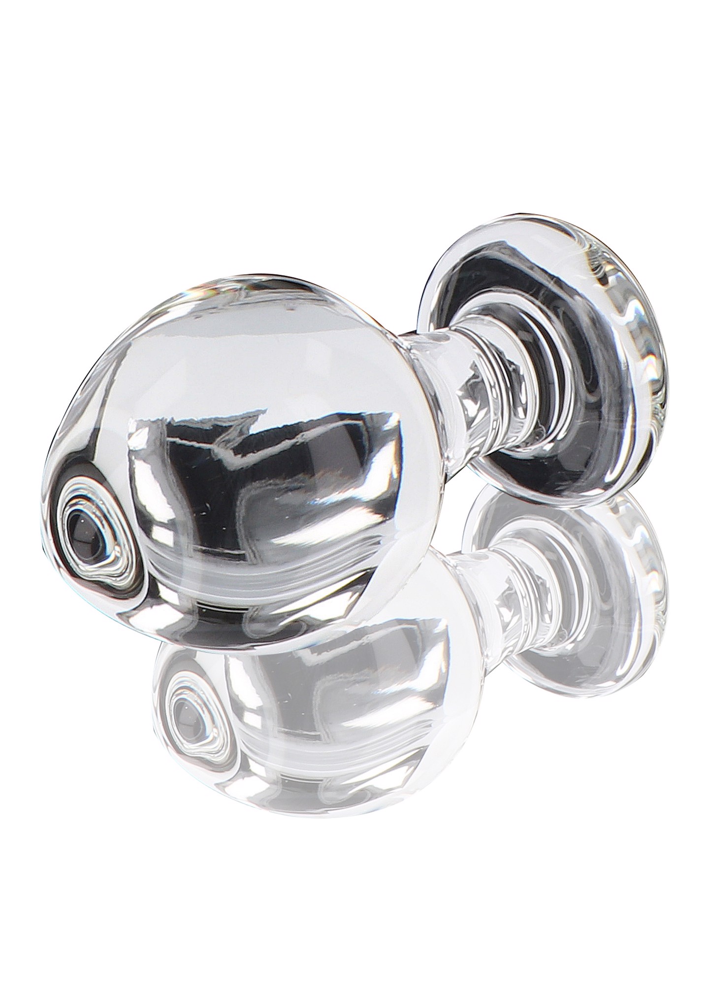Анальная стеклянная пробка ToyJoy Brilliant Star прозрачная