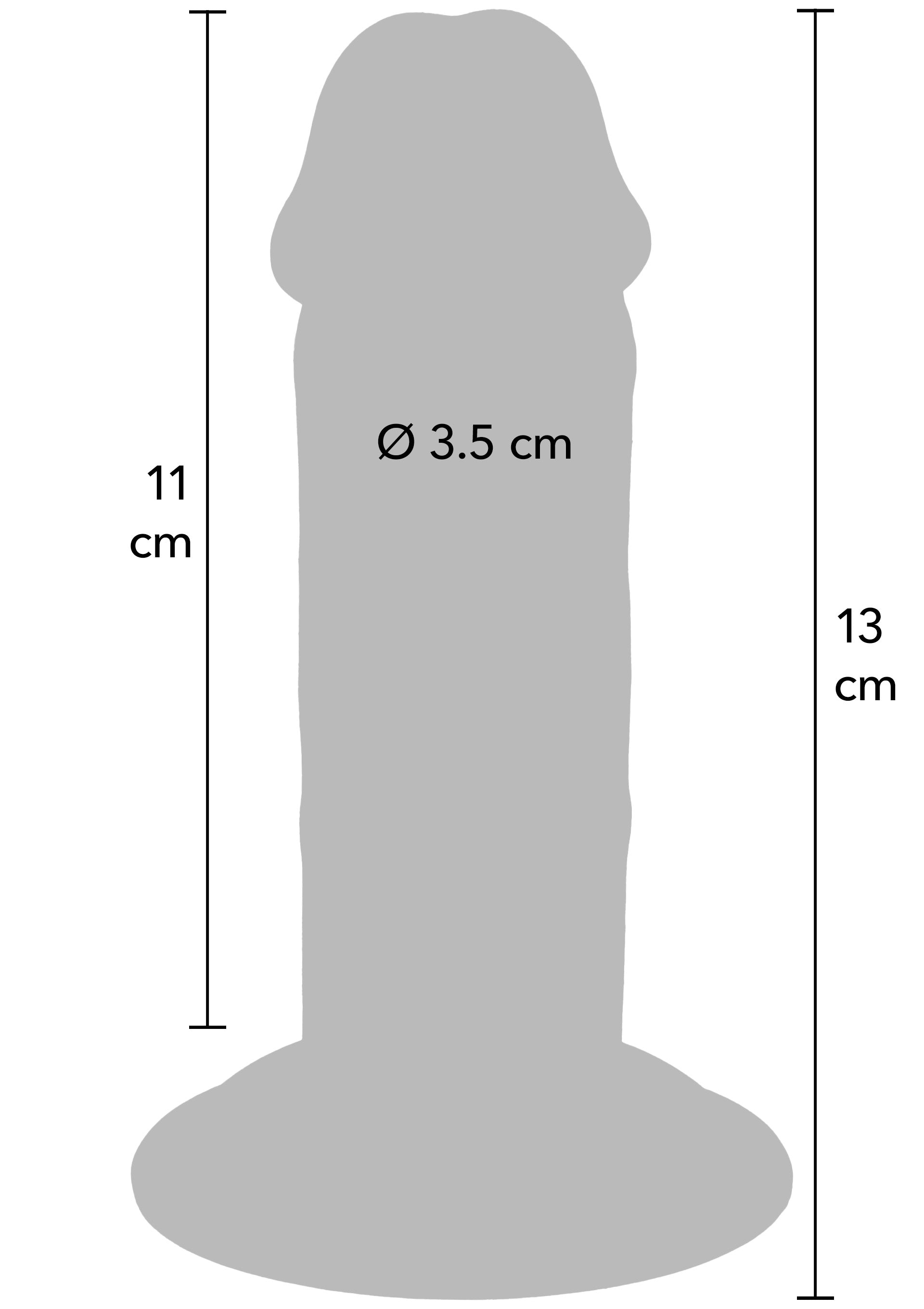 Фалоімітатор реалістичний на присосці TOY JOY Deluxe Dual Density, 13 × 3,5 см