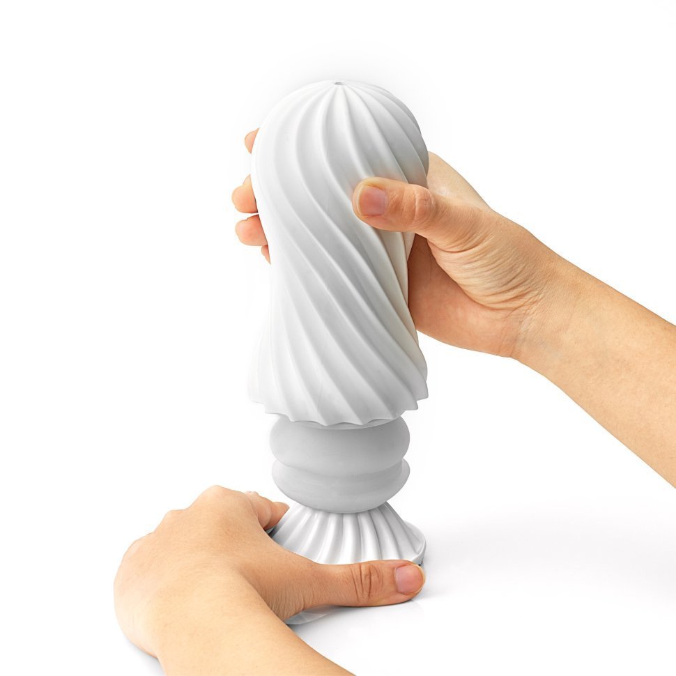 Мастурбатор Tenga Flex Rocky white 17,6 x 7,3 см
