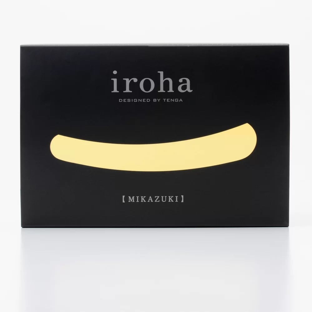 Вібратор у формі півмісяця Iroha Mikazuki Tenga, медичний силікон, жовтий