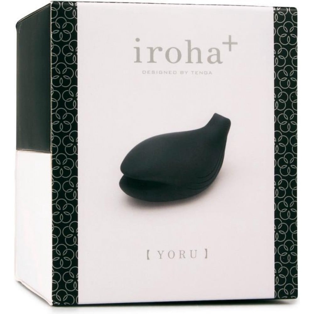 Вібратор для клітора у формі кита Iroha+ Yoru Tenga, медичний силікон, чорний