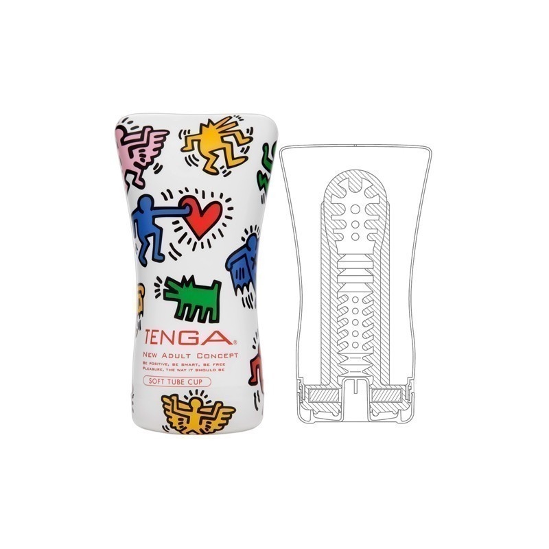 Мастурбатор Tenga Keith Haring Soft Tube Cup 15,5 x 6,9 см