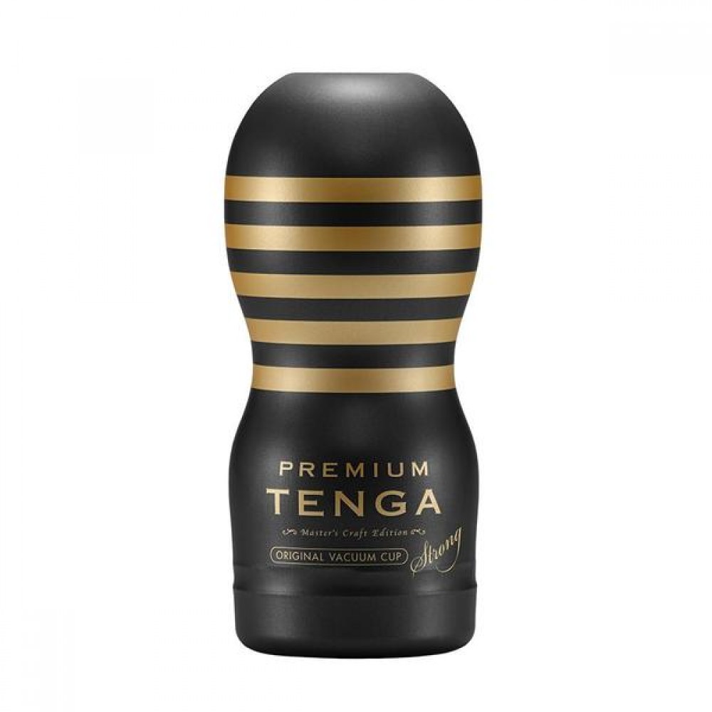 Мастурбатор з рельєфною внутрішньою структурою Tenga Premium STRONG і вакуумною стимуляцією