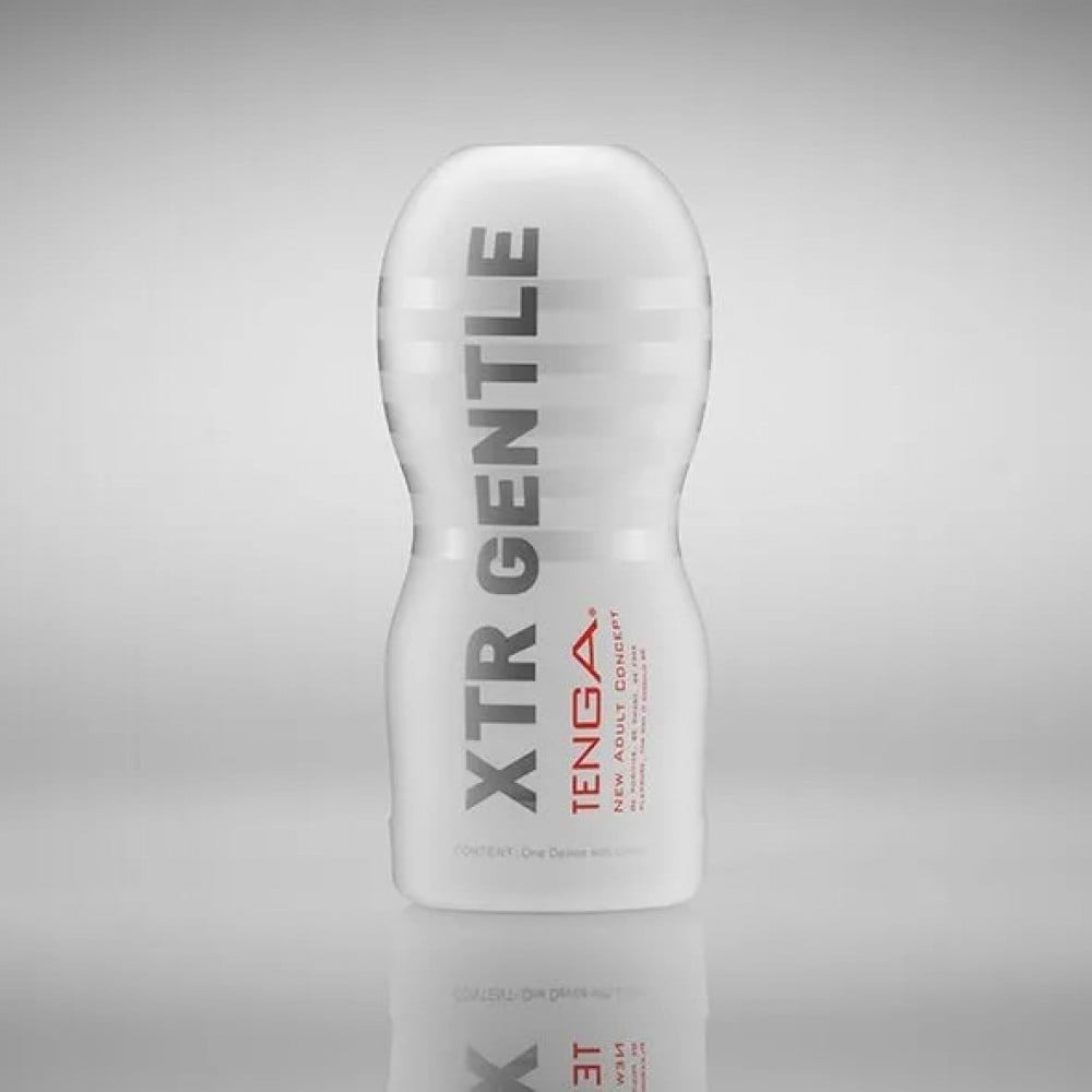 Мастурбатор у колбі рельєфний Tenga Original Xtra Gentle, білий