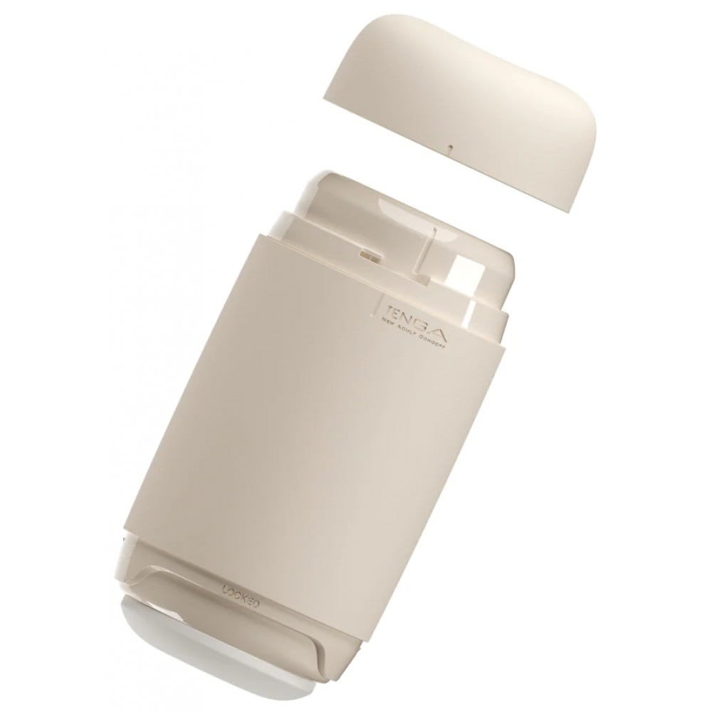 Мастурбатор нереалістичний Tenga Puffy Latte Brown, рельєфний, бежевий
