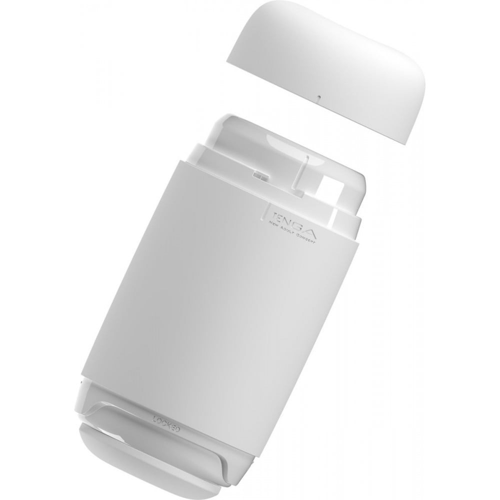 Мастурбатор нереалистичный Tenga Puffy Sugar White, рельефный, бежевый