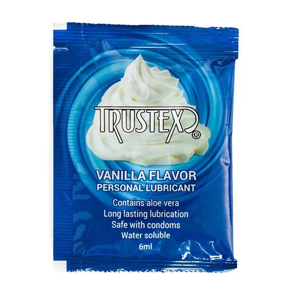 Саші/Лубриканти оральні на водній основі Trustex Vanilla з ароматом ванілі, 6 мл