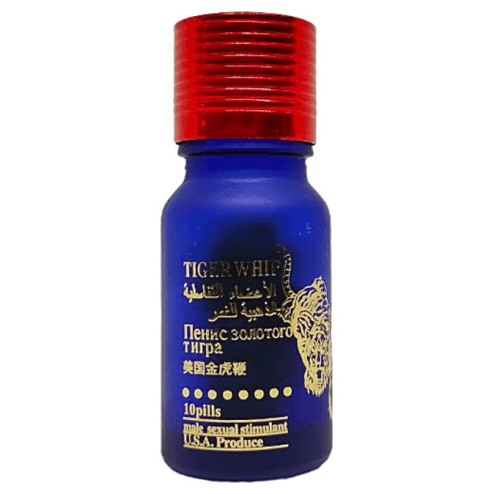 Таблетки для чоловіків USA TIGER WHIP для підвищення потенції, 10 шт