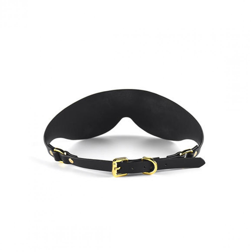 Маска на глаза Blindfold UPKO c итальянской кожи, черная