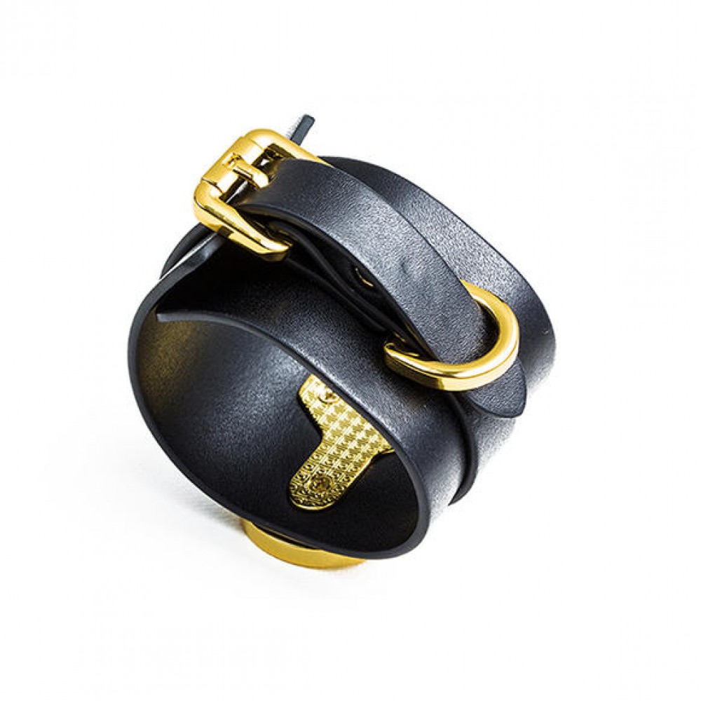 Наручники UPKO Handcuffs італійська шкіра, чорні
