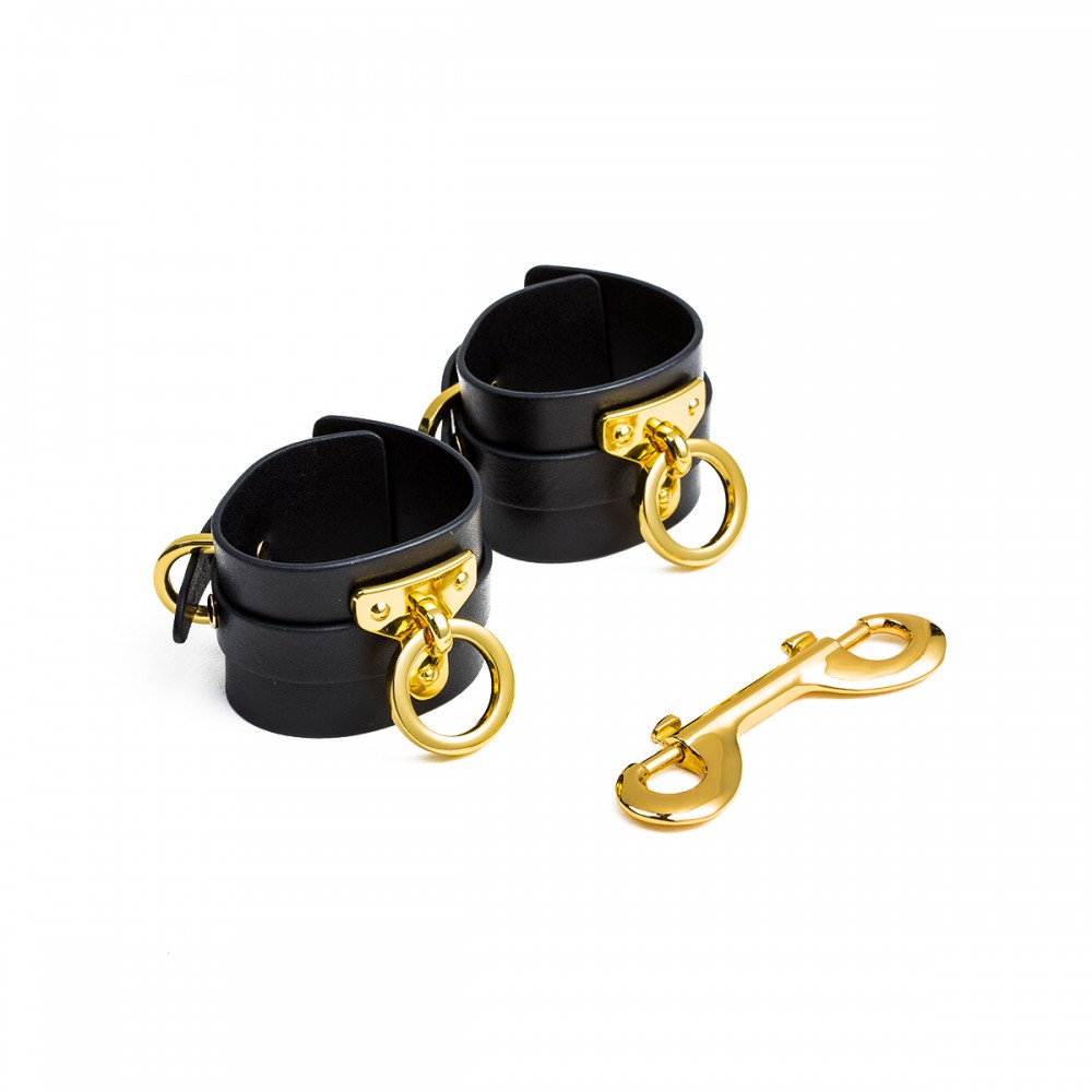 Пані шкіряні зі вставками позолоти Ankle Cuffs UPKO size L