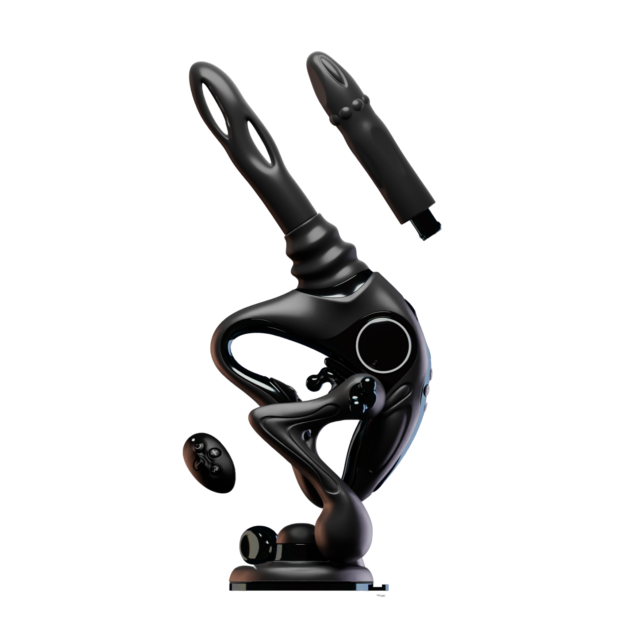Секс-машина Upko UEROS Nexus Power Black з фрикціями, вібрацією та обертальною стимуляцією, чорна