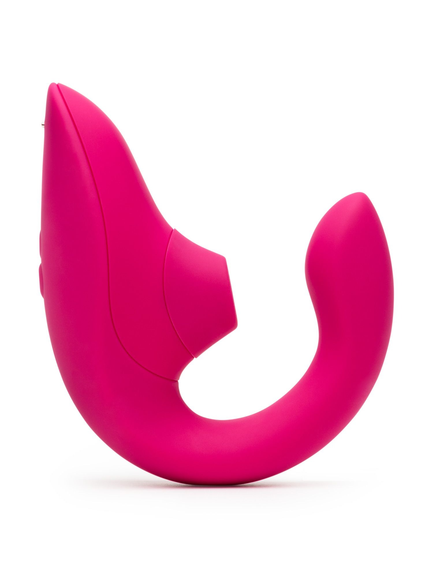 Стимулятор точки G та клітора Womanizer Blend Pink вакуум та вібрація, яскраво рожевий