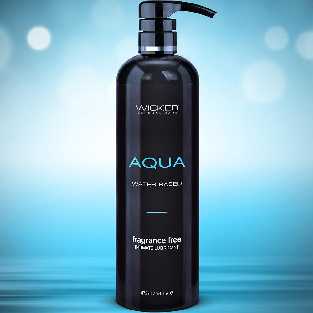 Лубрикант на водній основі WICKED AQUA, нейтральний, 473 мл