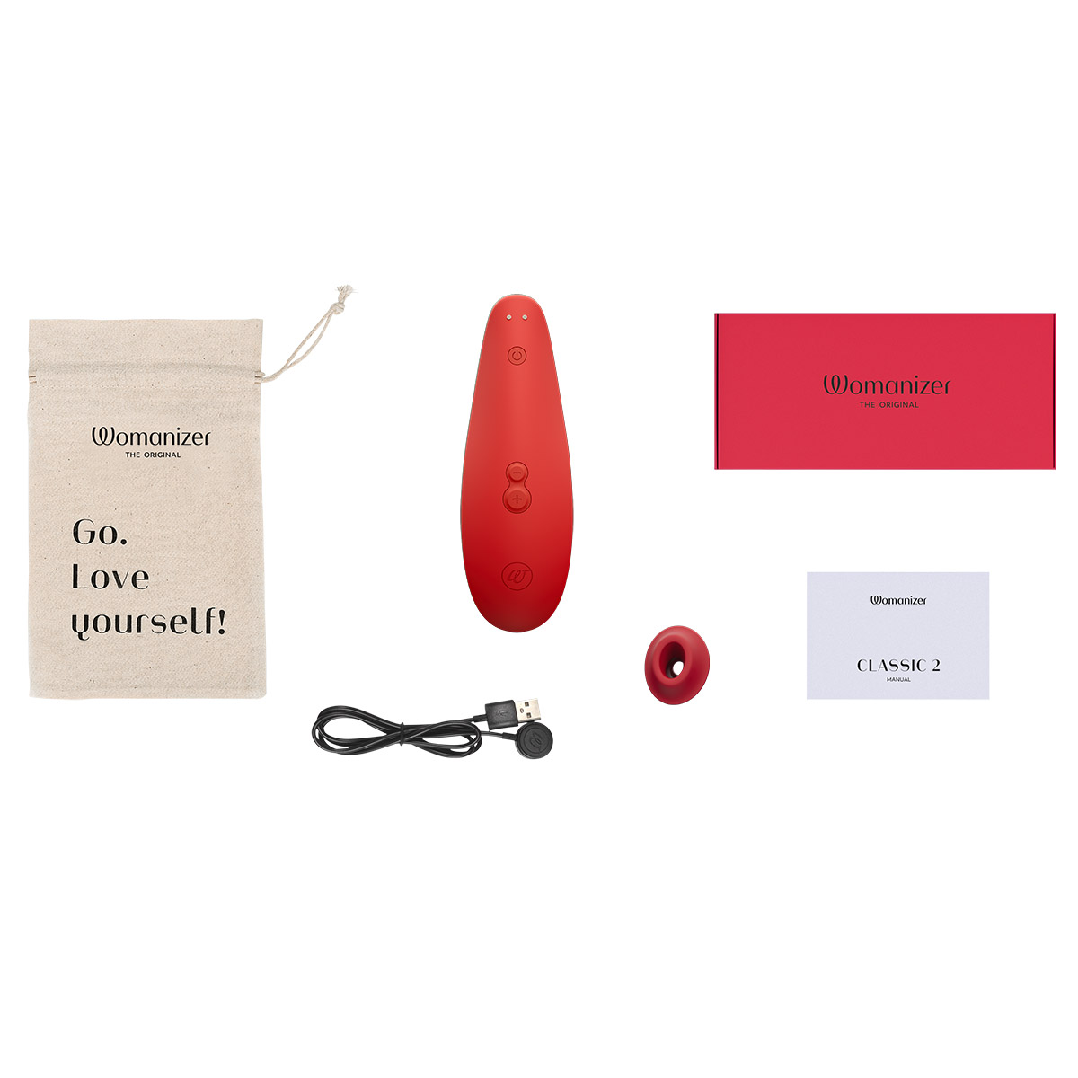 Вакуумний стимулятор клітора Womanizer Marilyn Monroe Vivid Red
