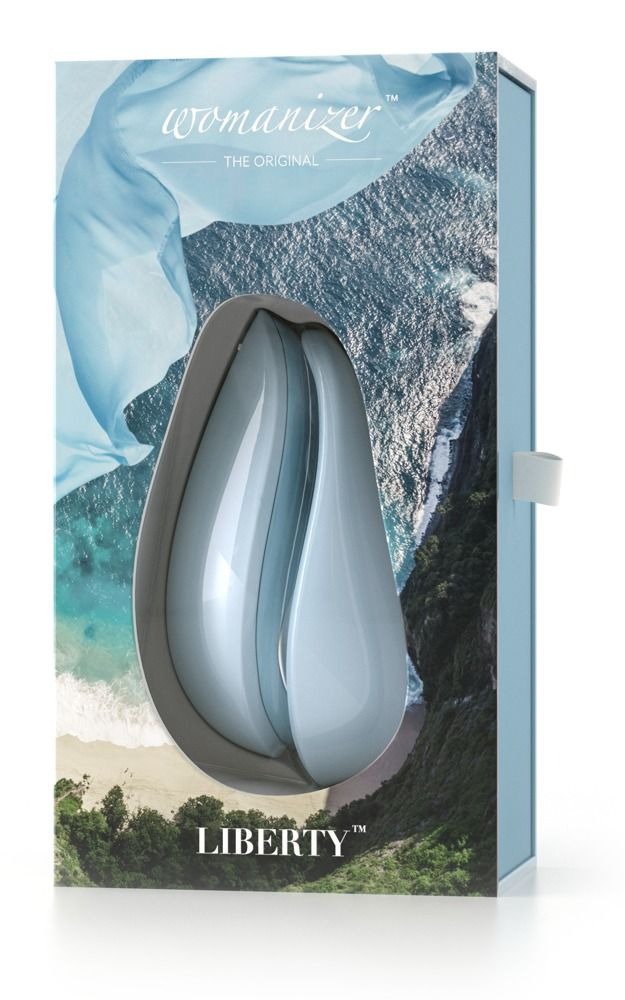 Безконтактний стимулятор клітора Womanizer Liberty Powder Blue