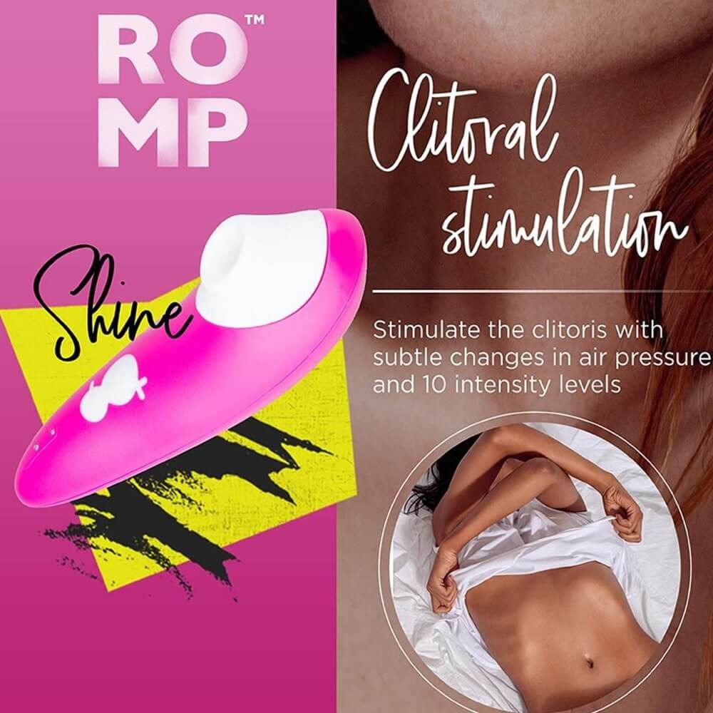 Клиторальный вакуумный стимулятор Romp Shine розовый