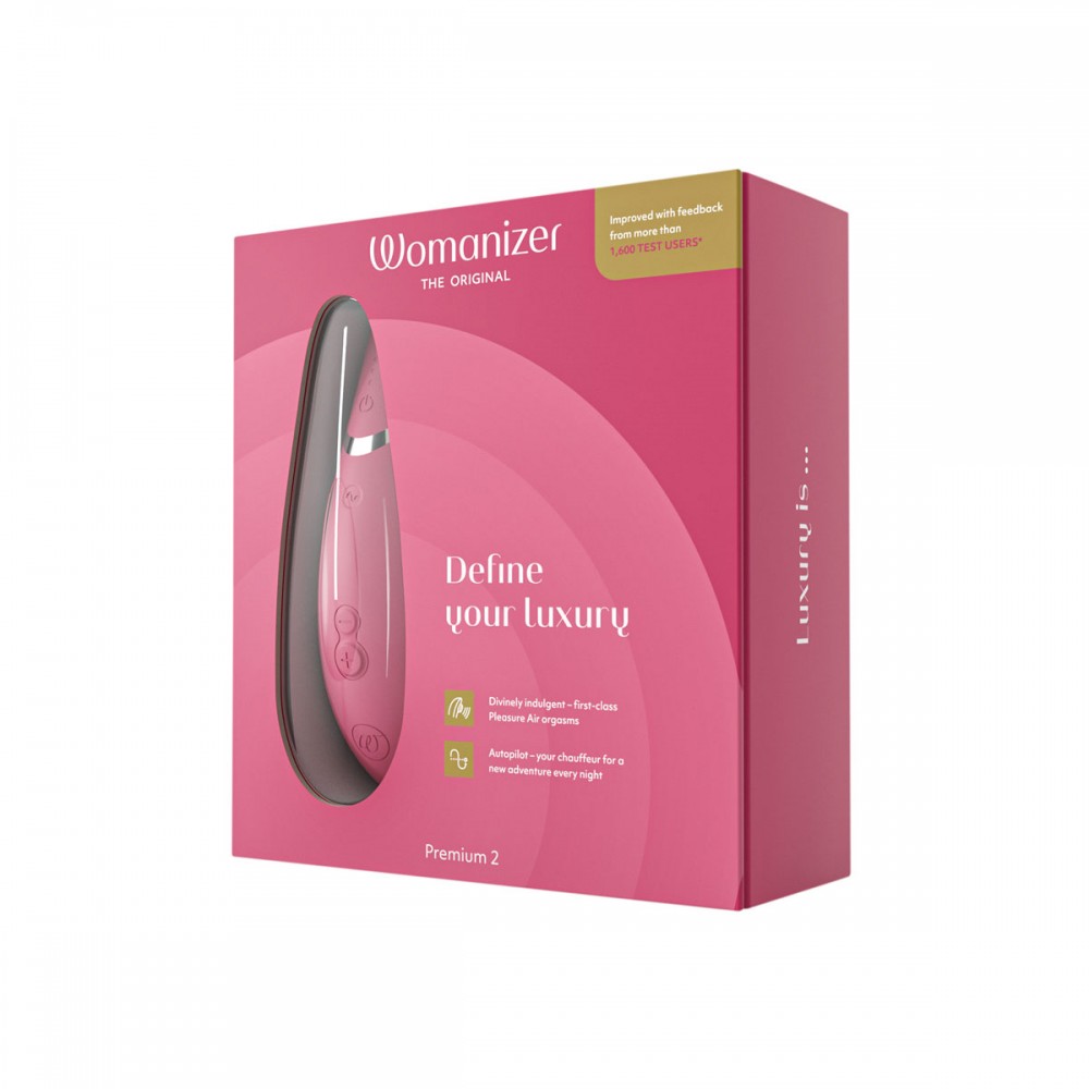 Безконтактний вакуумний кліторальний стимулятор Womanizer Premium 2 малиновий