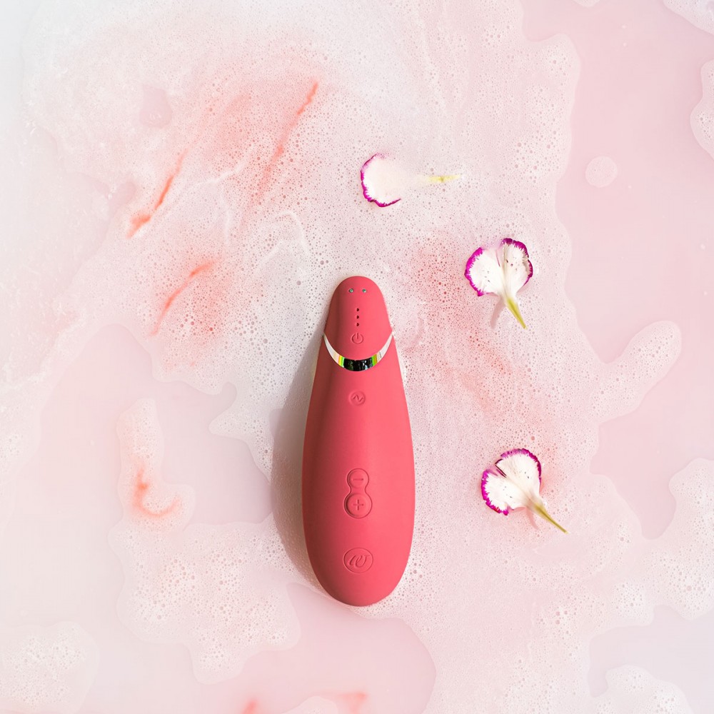 Безконтактний вакуумний кліторальний стимулятор Womanizer Premium 2 малиновий