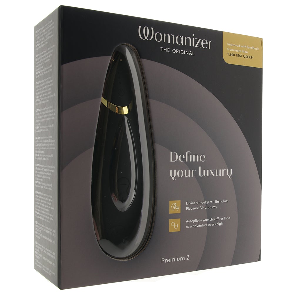Безконтактний вакуумний кліторальний стимулятор Womanizer Premium 2 чорний