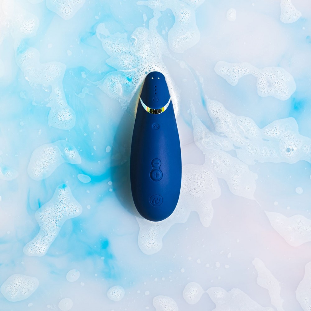 Безконтактний вакуумний кліторальний стимулятор Womanizer Premium 2 синій