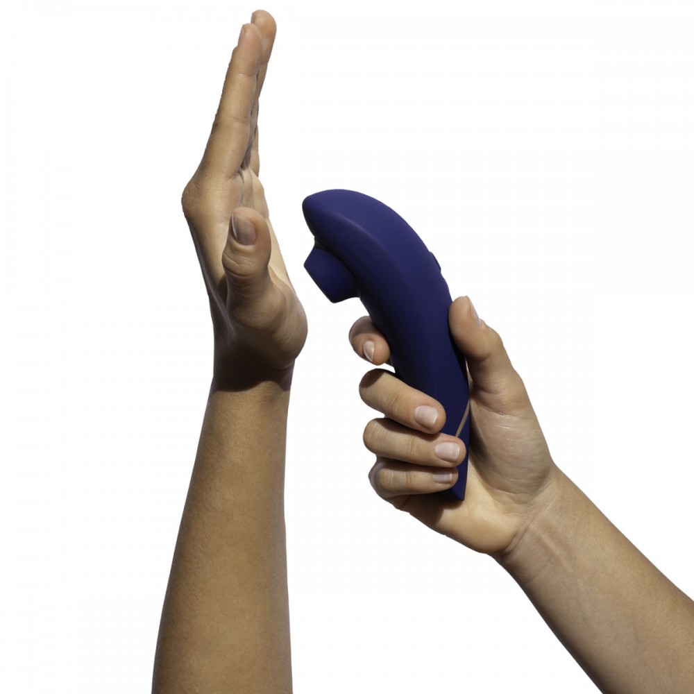 Безконтактний вакуумний кліторальний стимулятор Womanizer Premium 2 синій