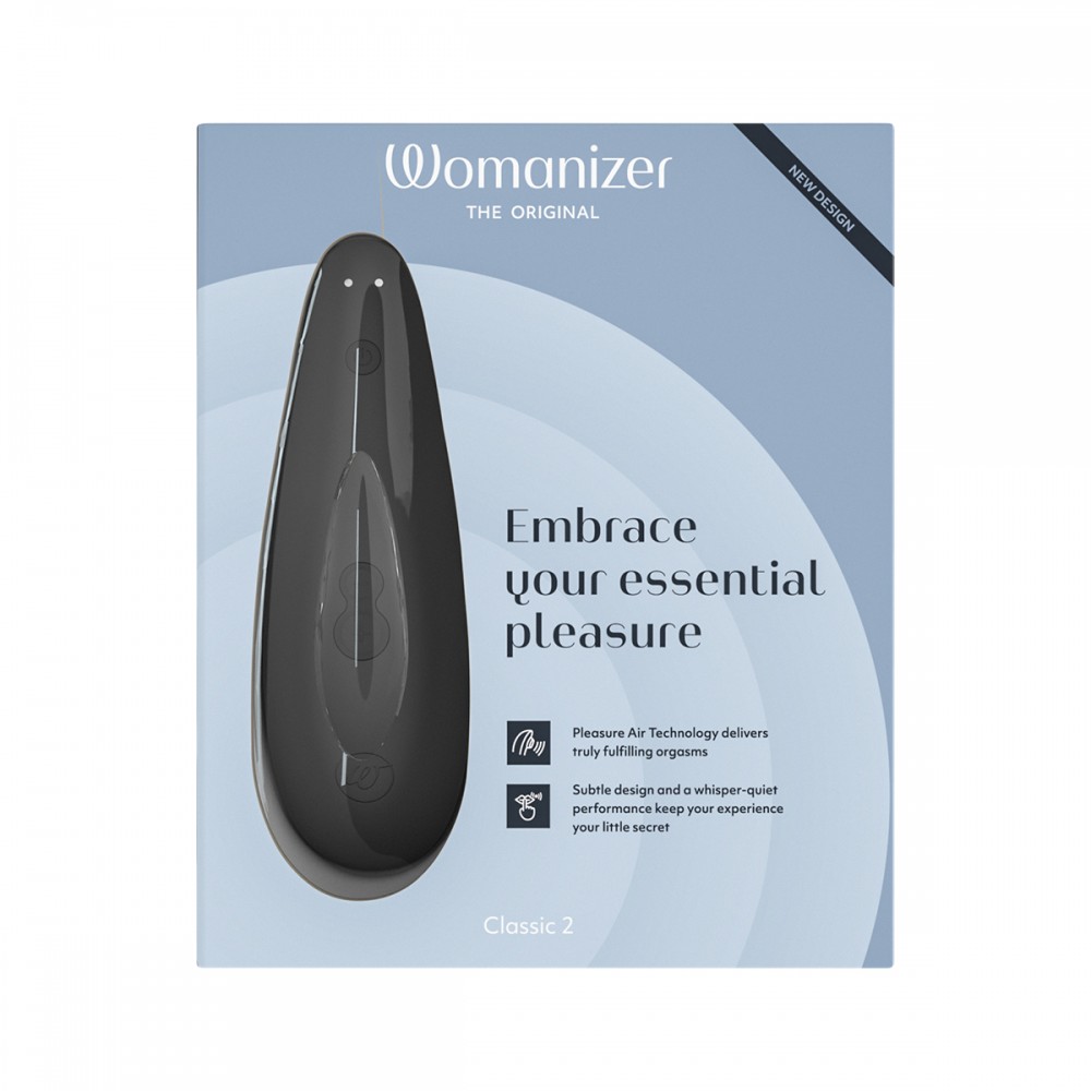 Вакуумний кліторальний стимулятор Womanizer Classic 2 Black