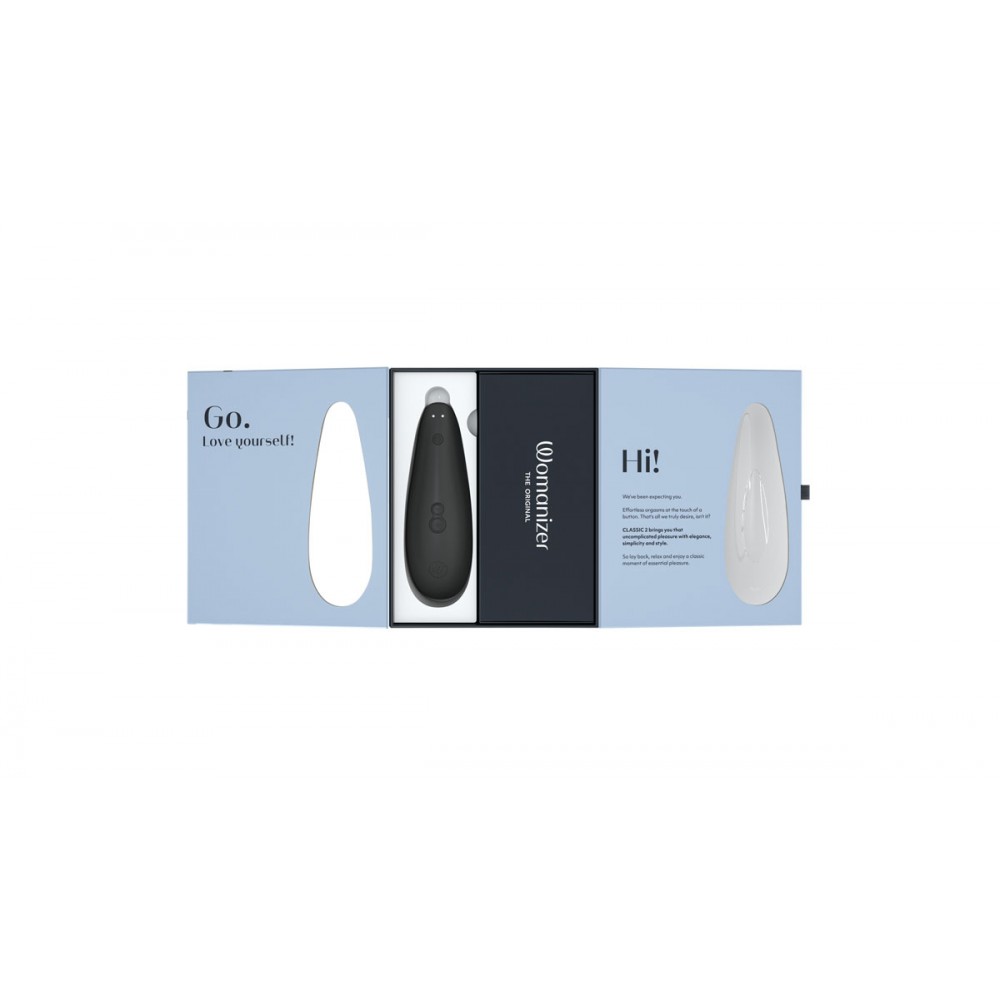Вакуумний кліторальний стимулятор Womanizer Classic 2 Black