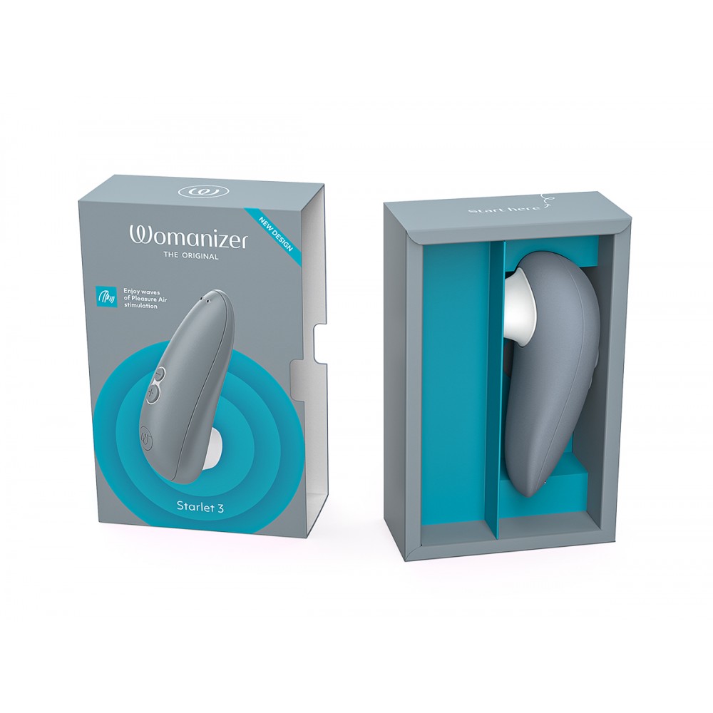 Вакуумний кліторальний стимулятор Womanizer Starlet 3 Gray