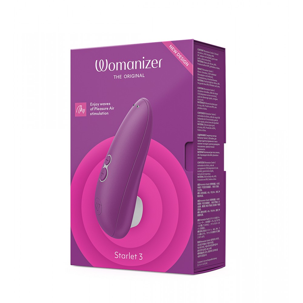 Вакуумний кліторальний стимулятор Womanizer Starlet 3 Violet