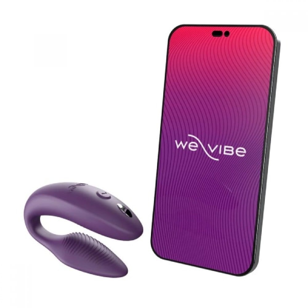 Инновационный смарт вибратор We Vibe Sync 2 Purple для пары, фиолетовый