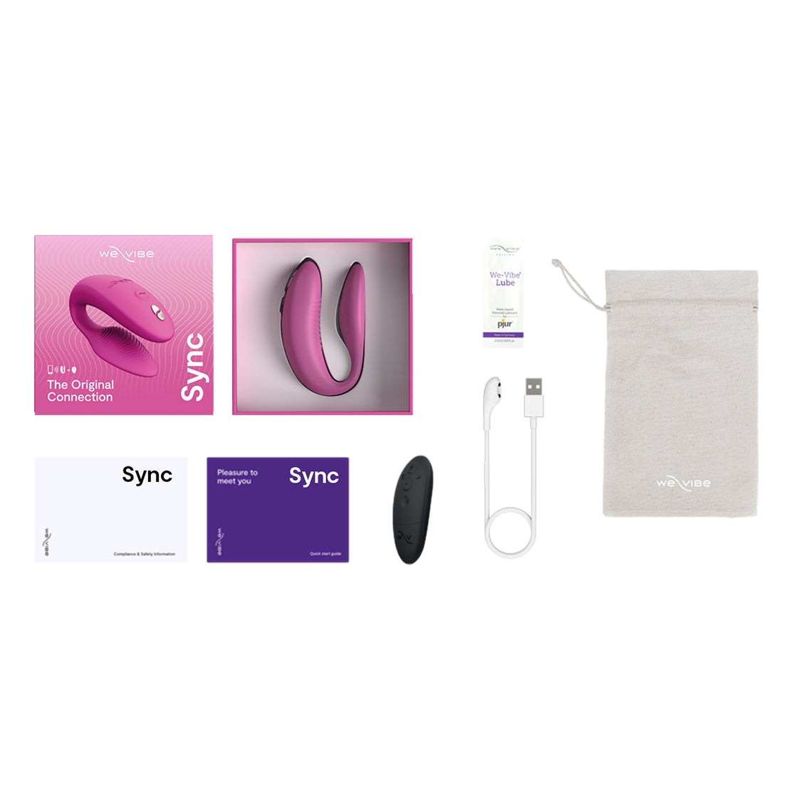 Інноваційний смарт вібратор We Vibe Sync 2 Rose для пари, рожевий
