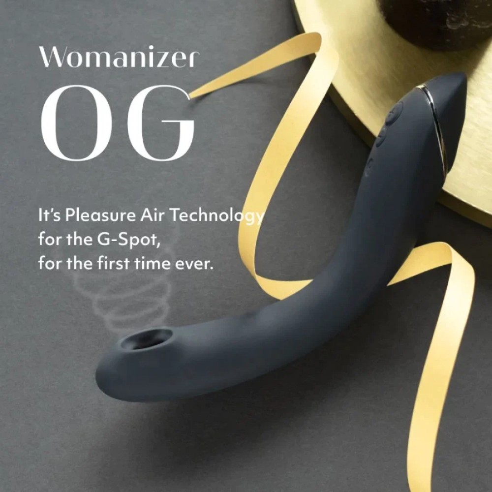 Вибратор для точки G c вакуумной стимуляцией Womanizer OG Slate