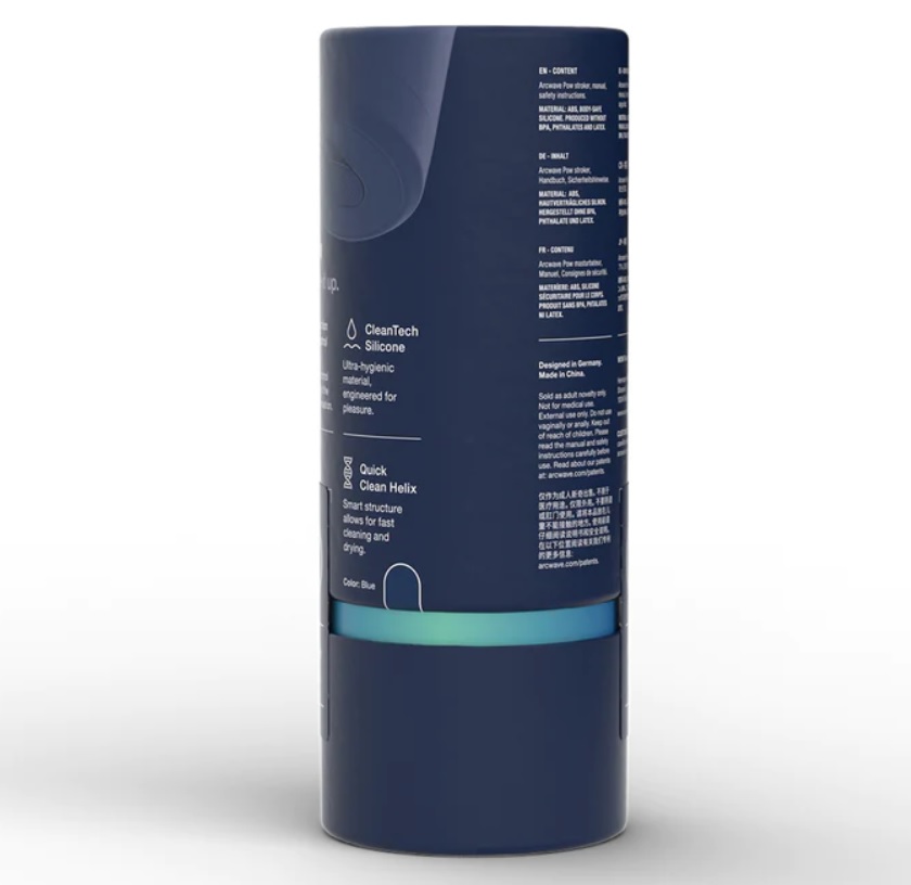 Мастурбатор премиум-класса с контролем всасывания Arcwave Pow Stroker Blue