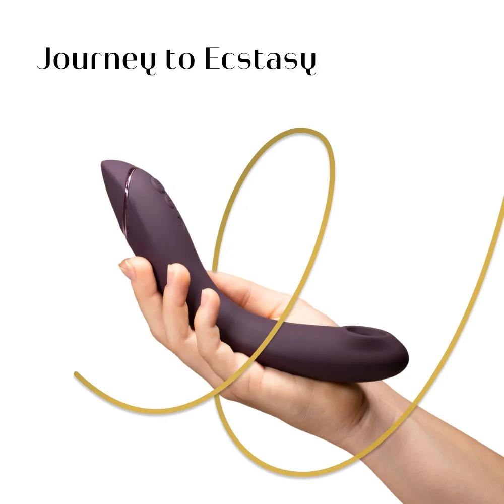 Вібратор для точки G c вакуумною стимуляцією Womanizer OG Aubergine