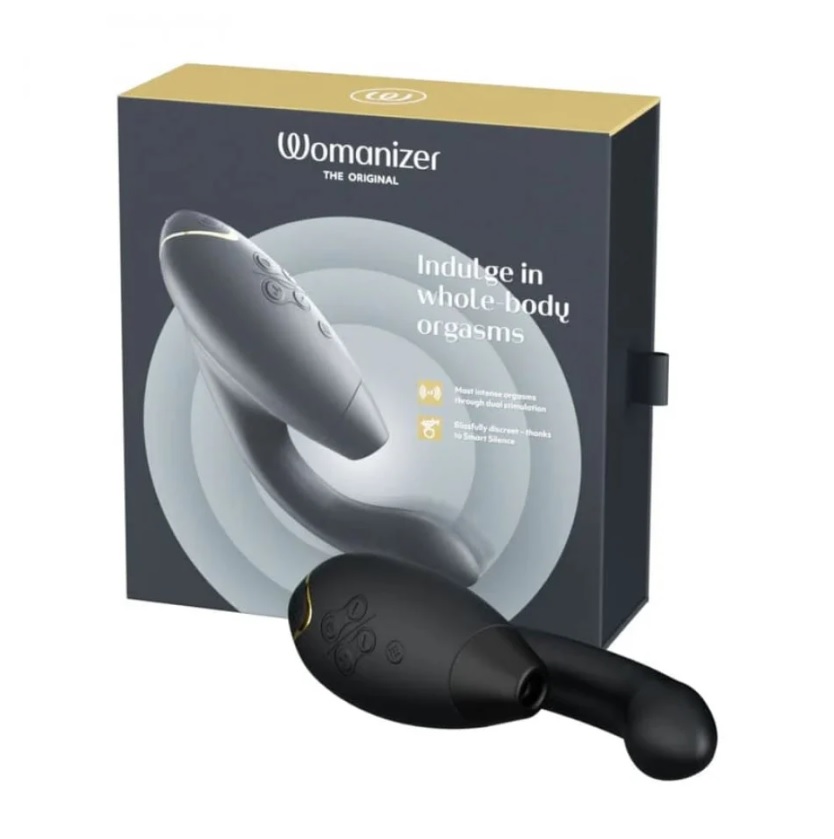 Інноваційний безконтактний вібратор-стимулятор Womanizer Duo 2 Black