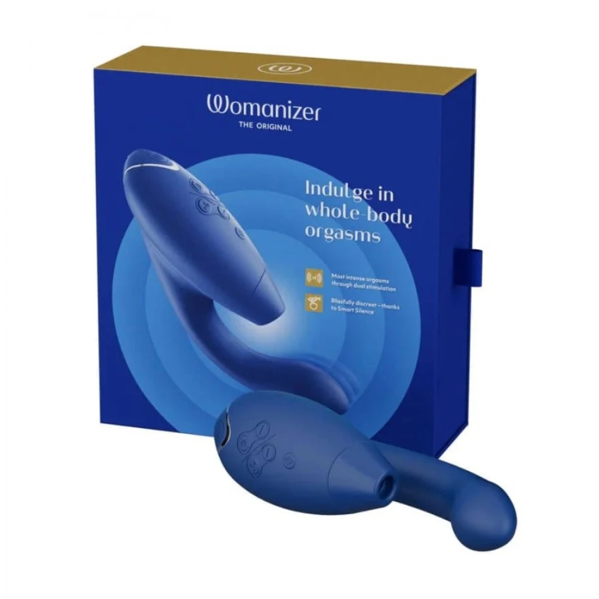 Інноваційний безконтактний вібратор-стимулятор Womanizer Duo 2 Blueberry