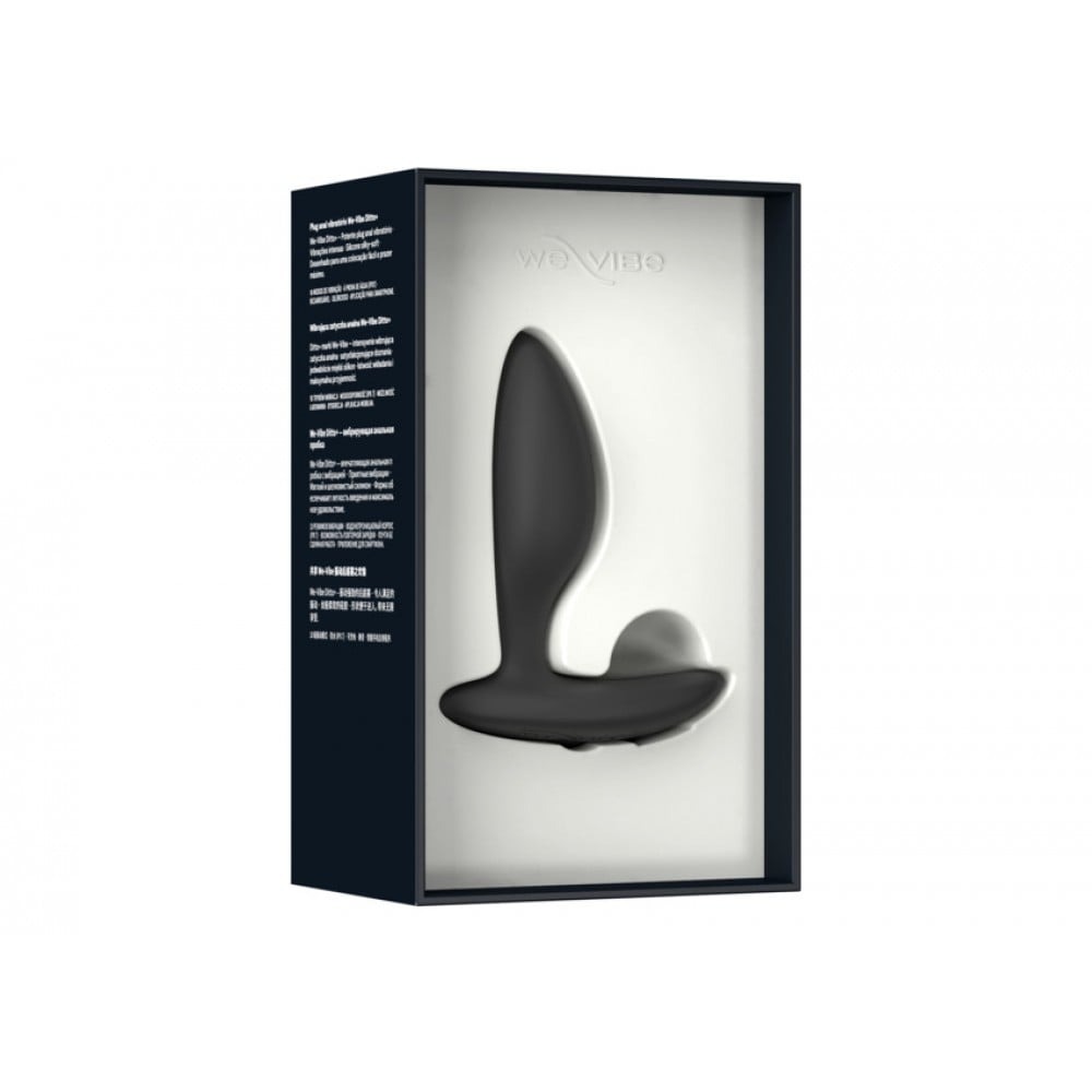 Анальна пробка з вібрацією We-Vibe Ditto+ Satin Black з пультом та керуванням з телефону