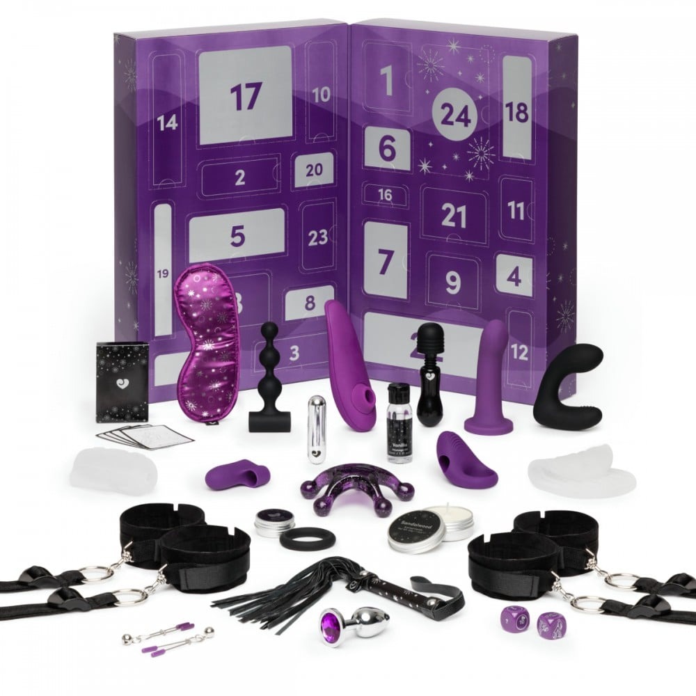 Адвент календар (24 предмети) Lovehoney Couple's Advent Calendar Фіолетовий